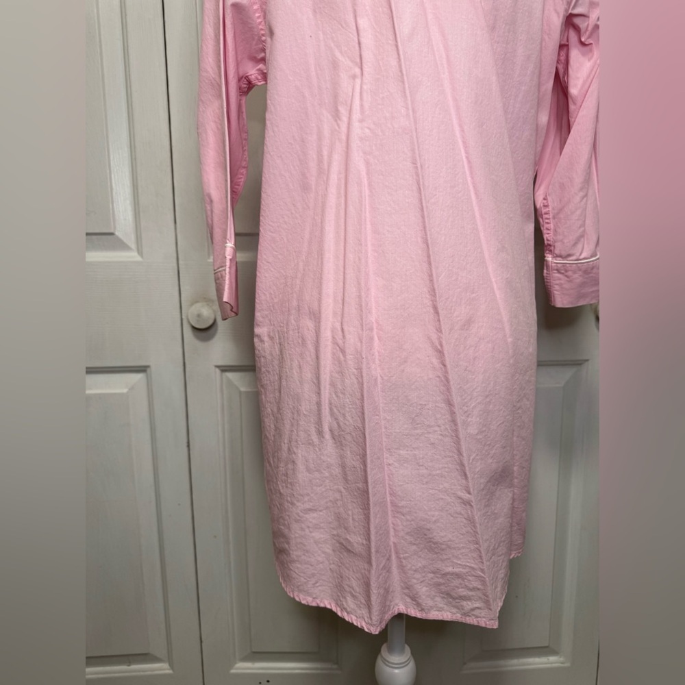 VTG Lauren Ralph Lauren Nightgown Light Pink Night Shirt M - Picture 8 of 9